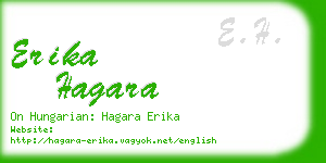 erika hagara business card
